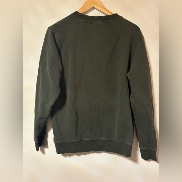 Knowledge Cotton Apparel- Green Crew Sweatshirt with Owl Logo - Picture 6 of 7